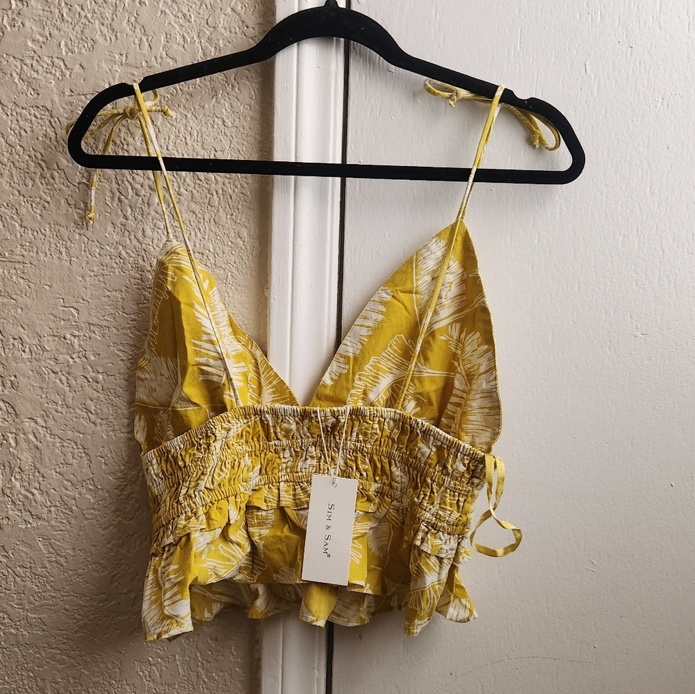 NWT Sim & Sam- Tropical Print Tank - Picture 2 of 6